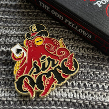 Load image into Gallery viewer, Odd Fellows: Sir Octo Enamel Pin